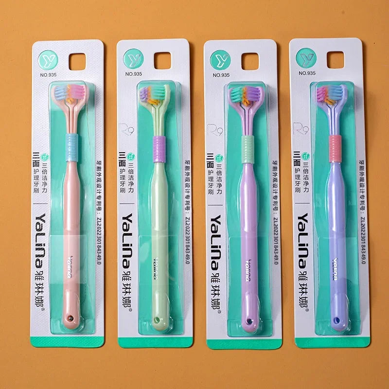 Triple-Sided Ultra-Soft Bristle Toothbrush