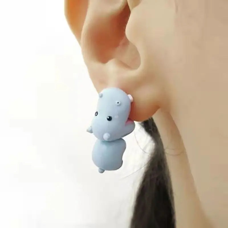 Animal Cartoon Stud Earrings – 2pcs