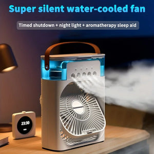 HydroBreeze: Portable USB Air Conditioner Fan & Humidifier Combo