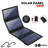 50W Portable Solar Panel Folding Solar Cell Foldable