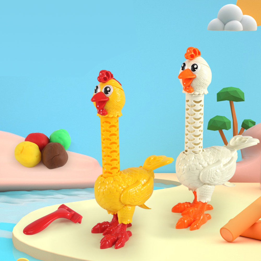 BROADREAM Plasticine Plucking Chicken Set