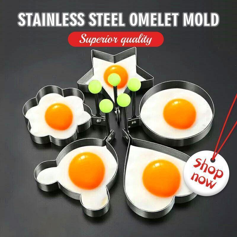 Stainless Steel Omelet Mold (5PCS)