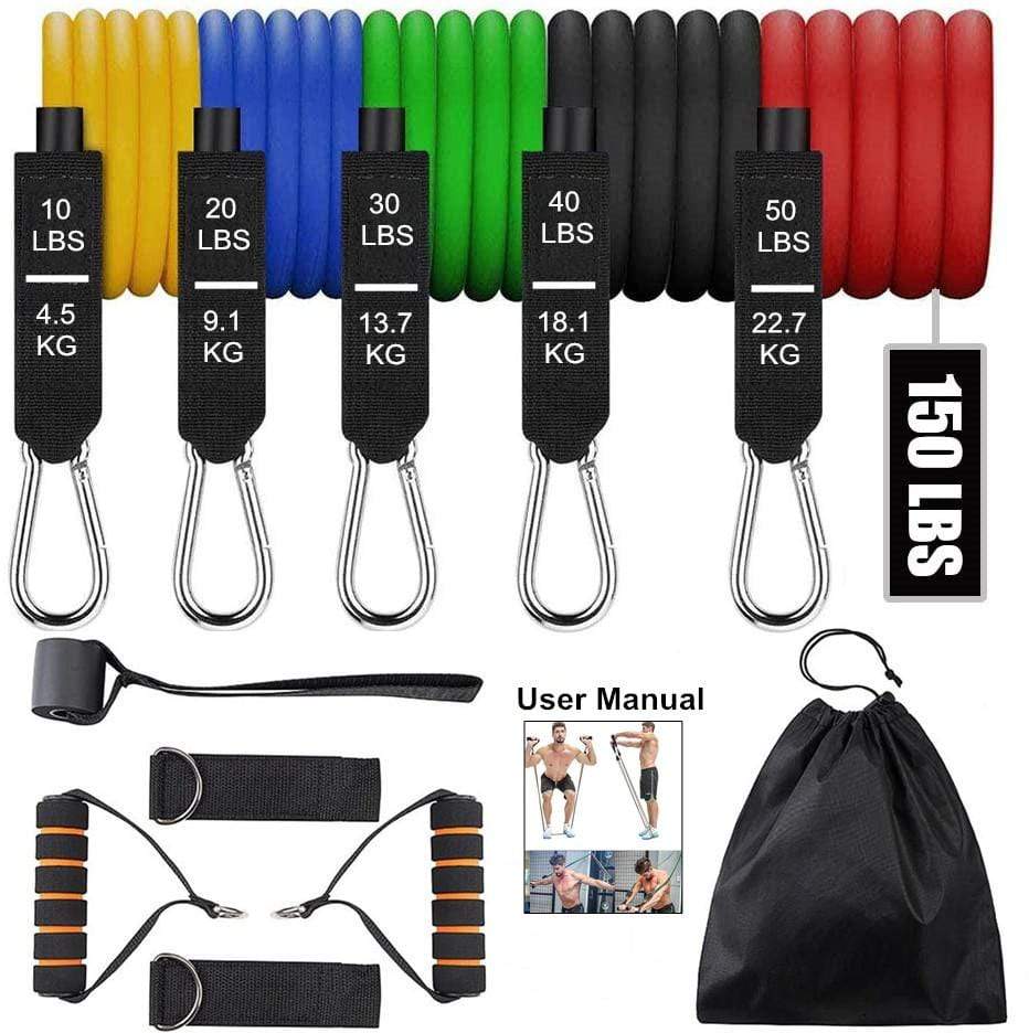 NEW DeluxBands Multi-Exercise Resistance Bands ( 11 Piece Set )