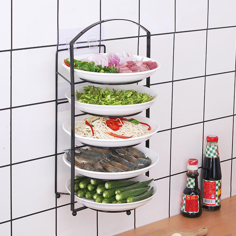 Creative non-perforated portable kitchen preparation rack