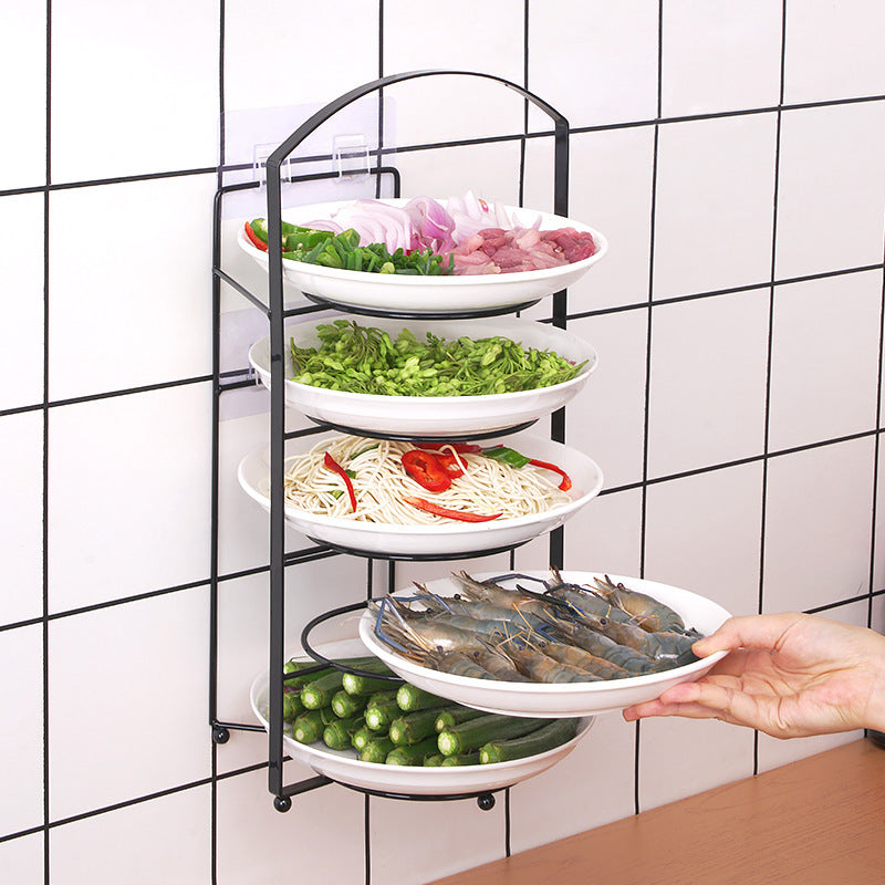 Creative non-perforated portable kitchen preparation rack