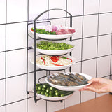 Creative non-perforated portable kitchen preparation rack