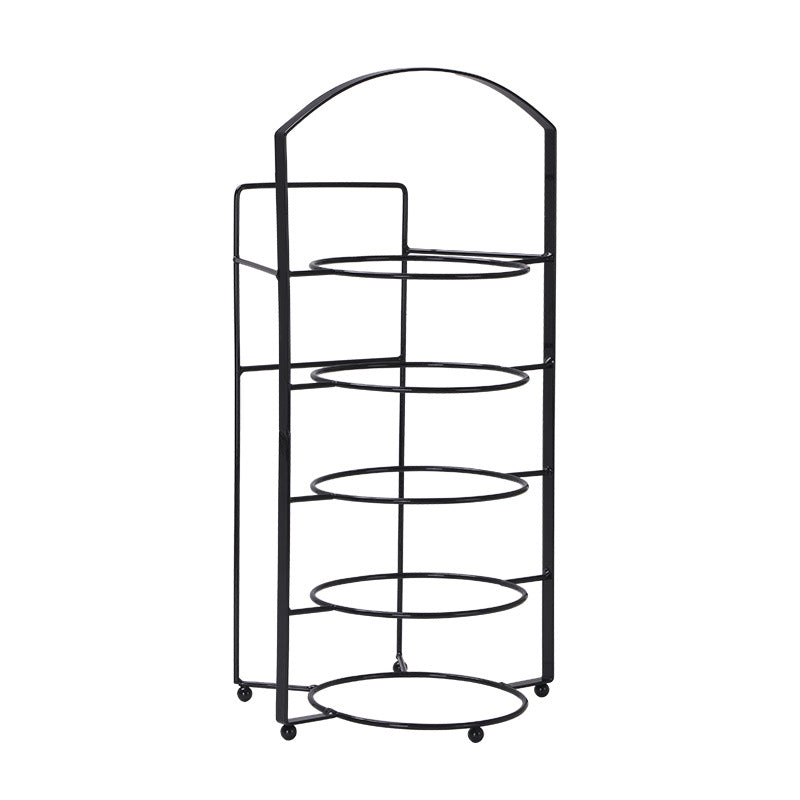 Creative non-perforated portable kitchen preparation rack