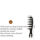 Professional Wide-Tooth Anti-Static Double-Sided Comb