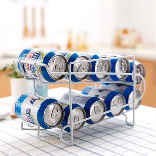 Double Layer Cans Rack