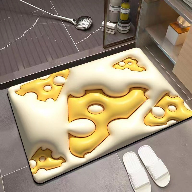 3D Visual Diatom mud Anti-Slip Absorbent Mat