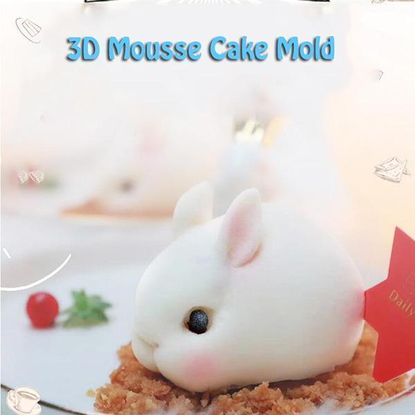 3D Mousse Pudding Ice Cream Baking Mold