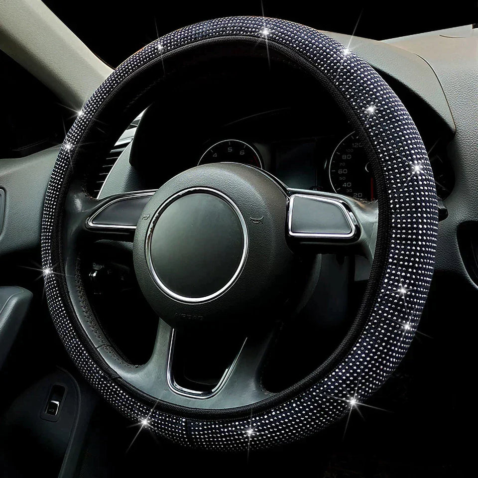 Rhinestones Steering Wheel Cover