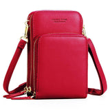 Multi-Compartment Phone Purse With Clear Window