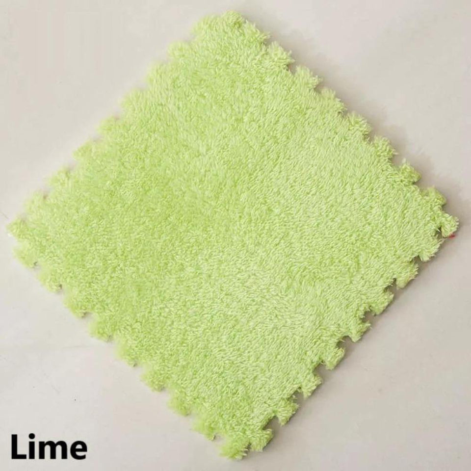 10Pcs/Lot Soft Plush Kids Carpet