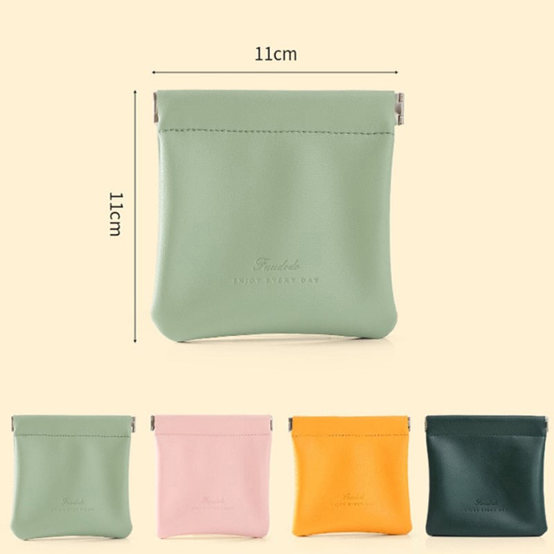 Automatic Closing Pouch Leather