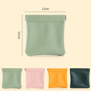 Automatic Closing Pouch Leather