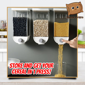 1-Press Wall Mounted Cereal Dispenser