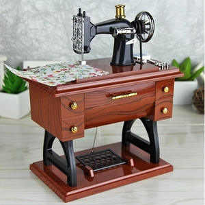 Mini Sewing Machine Music Box