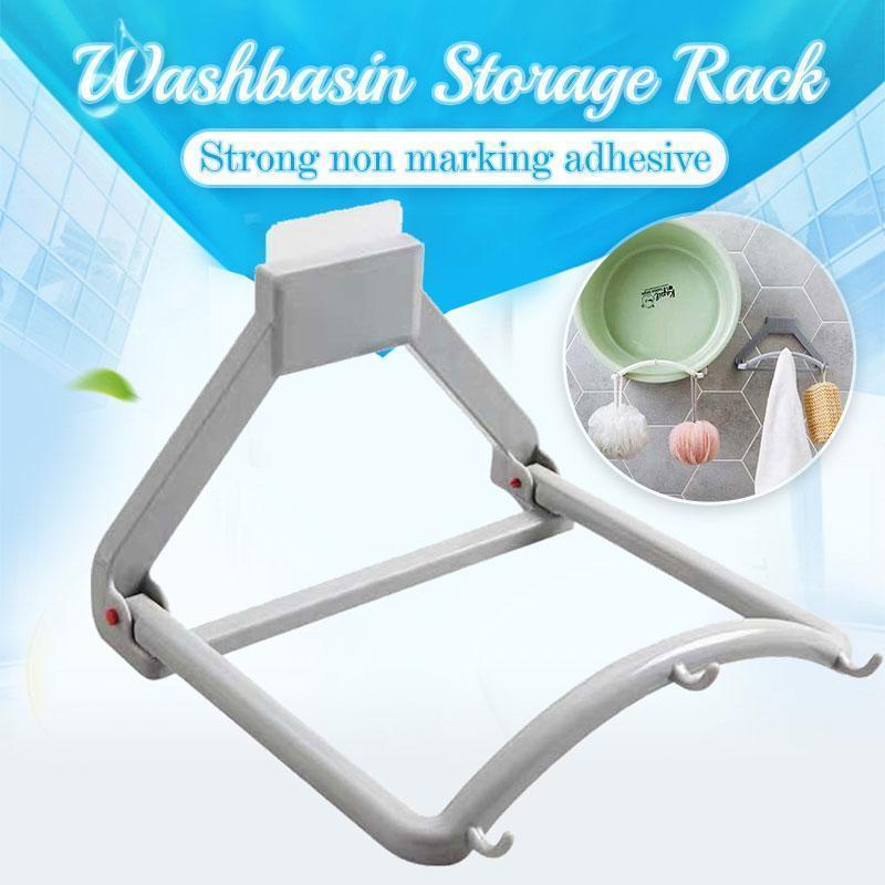 Automatic Rebound Washbasin Storage Rack