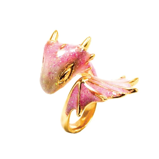 Gold Topaz Dragon Ring