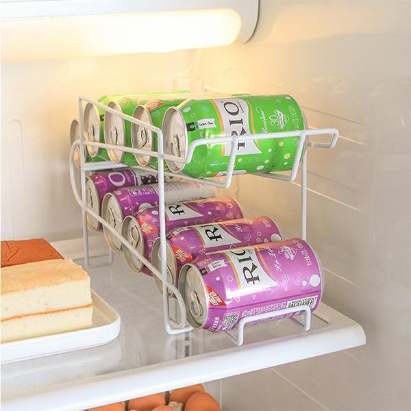 Double Layer Cans Rack