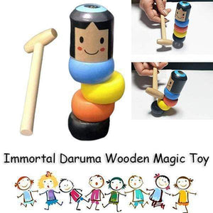 Immortal Daruma Wooden Magic Toy