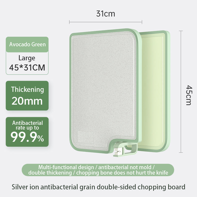 304 stainless steel dark green cutting board antibacterial and non-slip