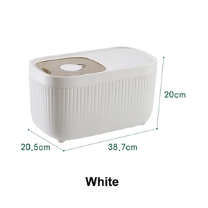 Kitchen Luxury Household Rice Bucket Insect Proof Moisture Sealing Food Storage Box Flour Grains Storage Container