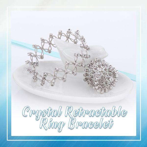 Crystal Retractable Ring Bracelet