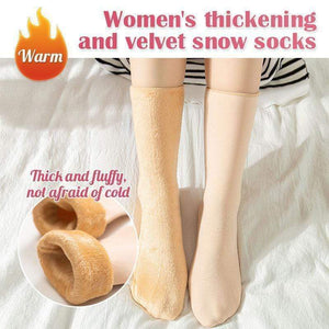 Women's Thickening And Velvet Snow Socks