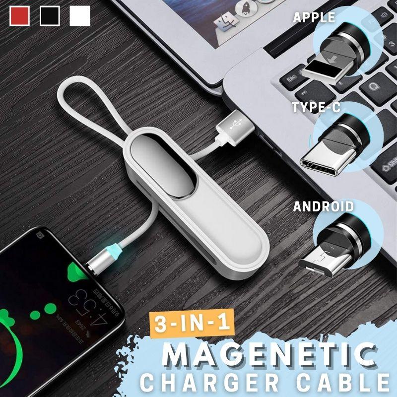 3 in 1 Magnetic Mini Phone Charger Cable