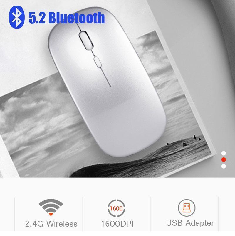 2.4G Slim Silent Click Blutooth Wireless Mouse