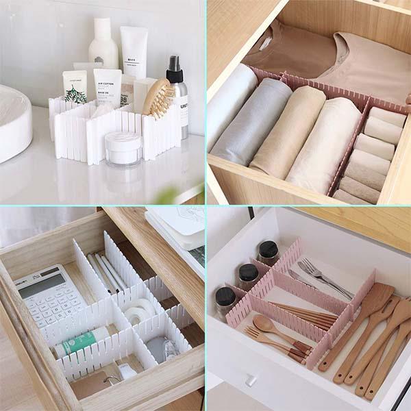 4pcs DIY Drawer Division Board