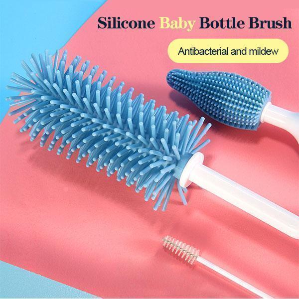 Silicone 360-degree Pacifier Cleaning Brush Set