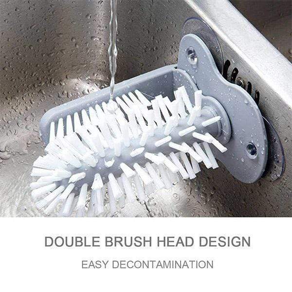 Double-sided Brush Suction Cup Cleaner