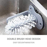 Double-sided Brush Suction Cup Cleaner