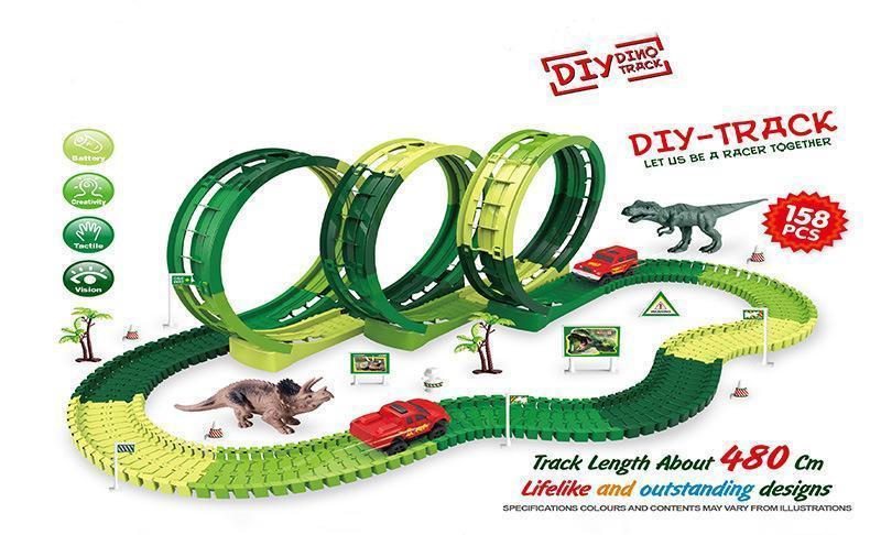 Dinosaur Assembled Rail Car Set-2020