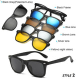 5-in-1 Magnetic Lens Sunglasses