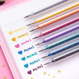 🥇🥇🥇1.0mm Bold Line Glitter/Sparkle/Metallic Gel Pen-8 Color