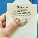 The Gift for BFF Rainbow Ring