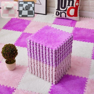 10Pcs/Lot Soft Plush Kids Carpet