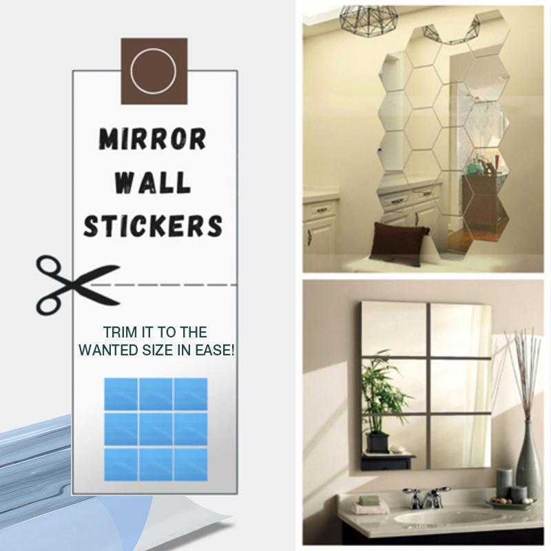 Modern 3D Mirror Self-Adhesive Mirror