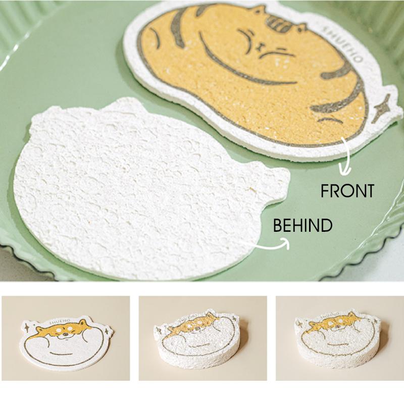 Compressed Wood Pulp Sponge Wipe