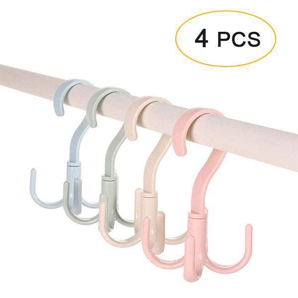 360 Degree Rotating Household Hanger Hook (4pcs)