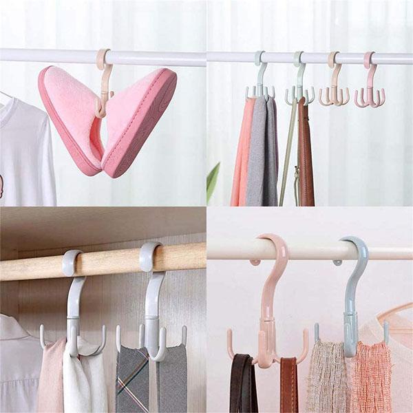 360 Degree Rotating Household Hanger Hook (4pcs)