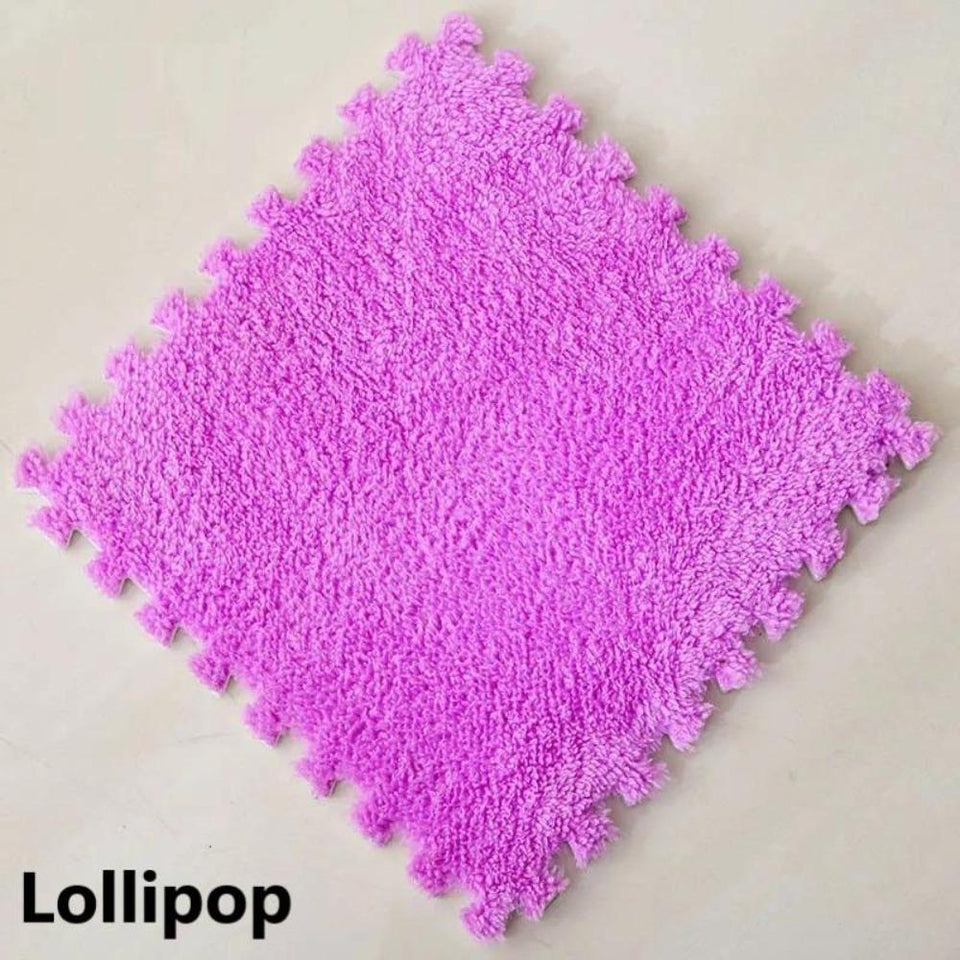 10Pcs/Lot Soft Plush Kids Carpet