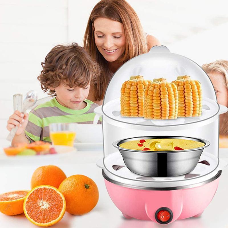 Multi-functional Double-Layer Egg Steamer