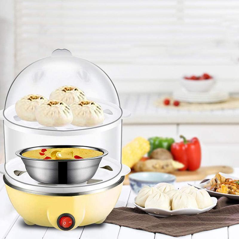 Multi-functional Double-Layer Egg Steamer