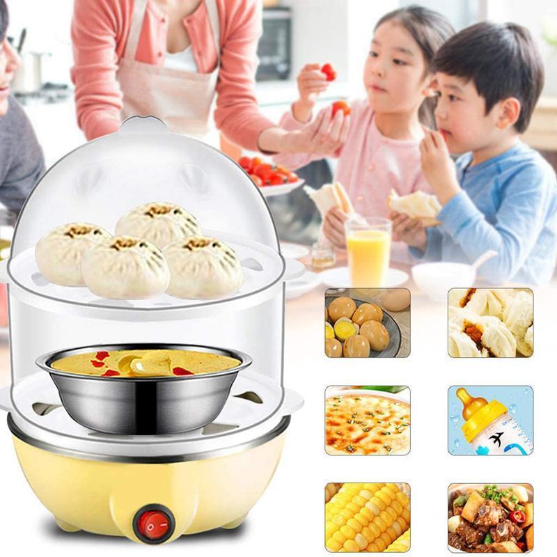 Multi-functional Double-Layer Egg Steamer