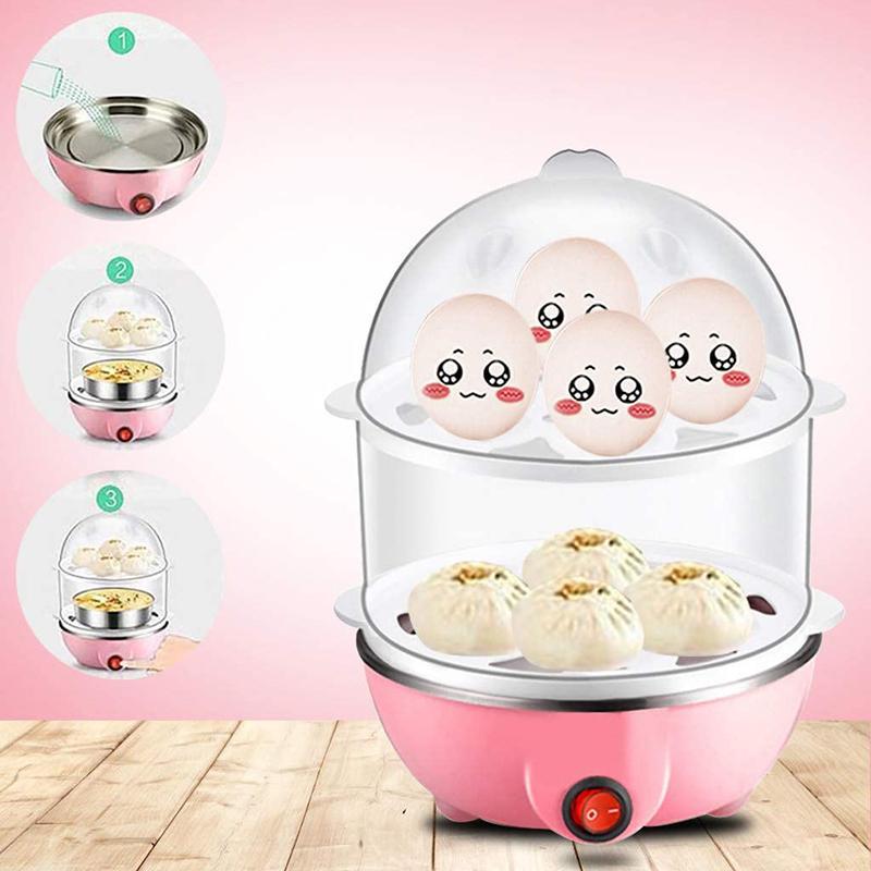 Multi-functional Double-Layer Egg Steamer